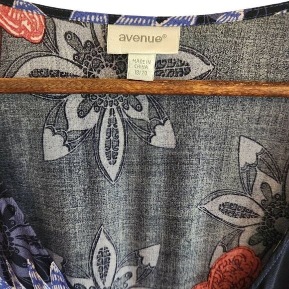 Avenue Floral Maxi Swing Dress Plus Size 18/20 - Picture 3 of 5